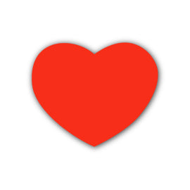 Heart Shape SVG PNG Template - Shape 19