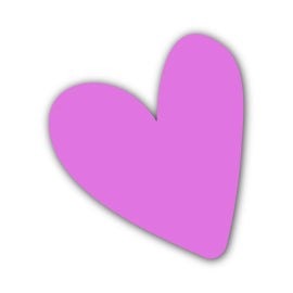 Heart Shape SVG PNG Template - Shape 21