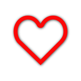 Heart Shape SVG PNG Template - Shape 25