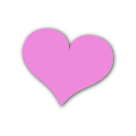 Heart Shape SVG PNG Template - Shape 3