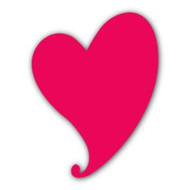 Heart Shape SVG PNG Template - Shape 49
