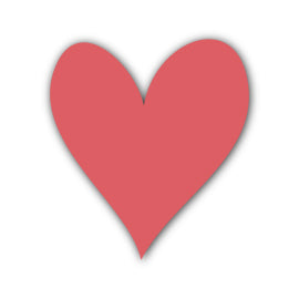 Heart Shape SVG PNG Template - Shape 9