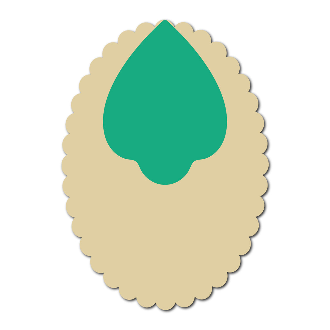 Layered Jewel Style Favor Tag | SVG Template - Shape 10