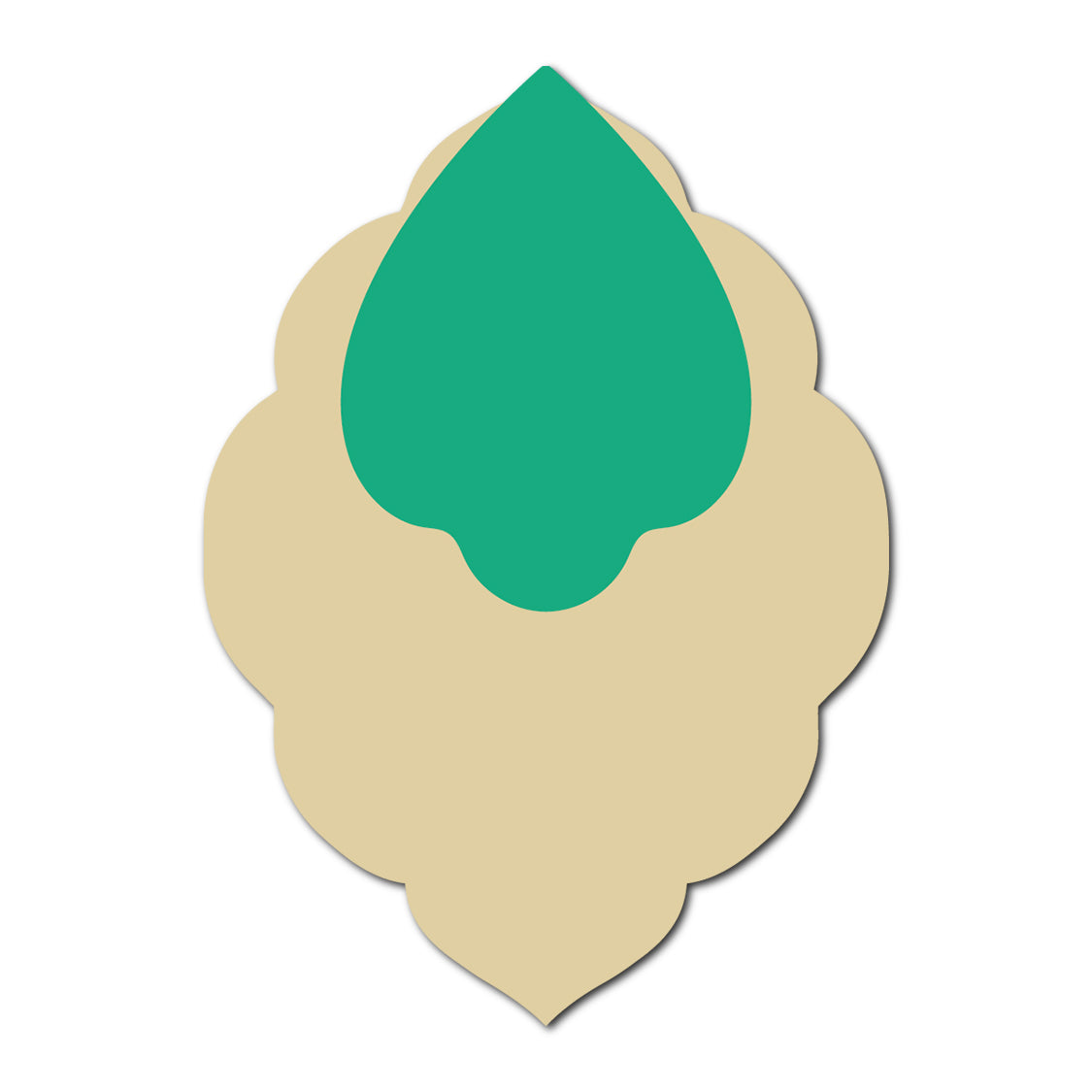 Layered Jewel Style Favor Tag | SVG Template - Shape 11