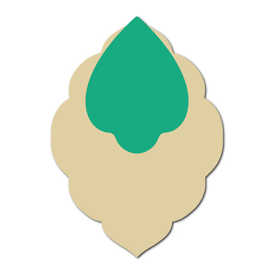 Layered Jewel Style Favor Tag | SVG Template - Shape 11