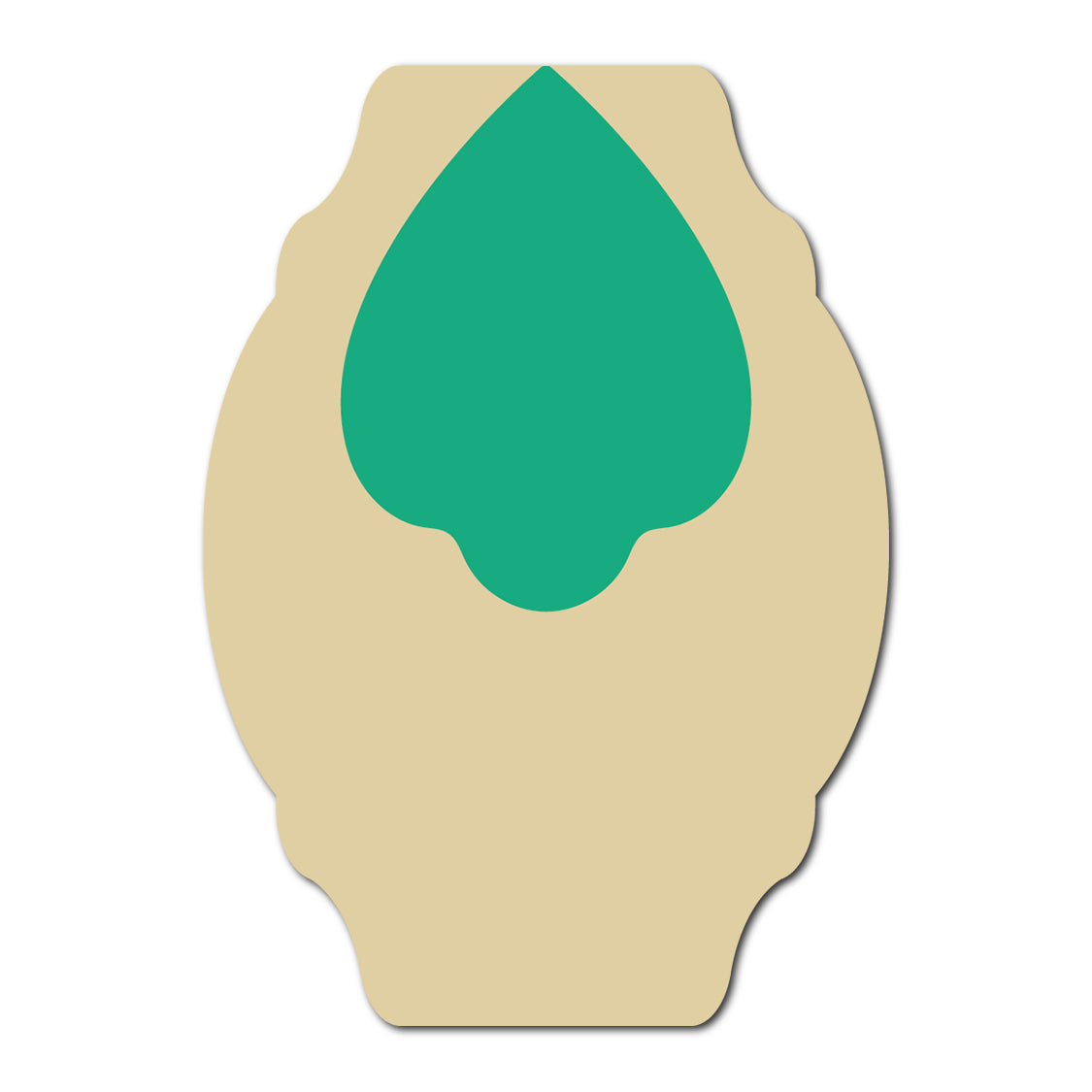 Layered Jewel Style Favor Tag | SVG Template - Shape 14