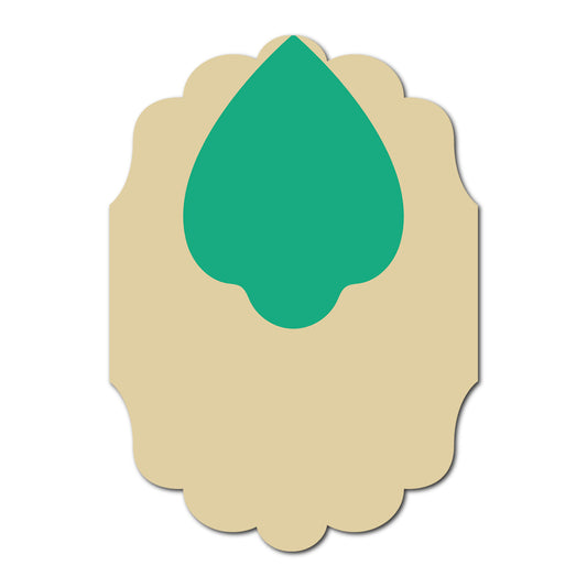 Layered Jewel Style Favor Tag | SVG Template - Shape 1