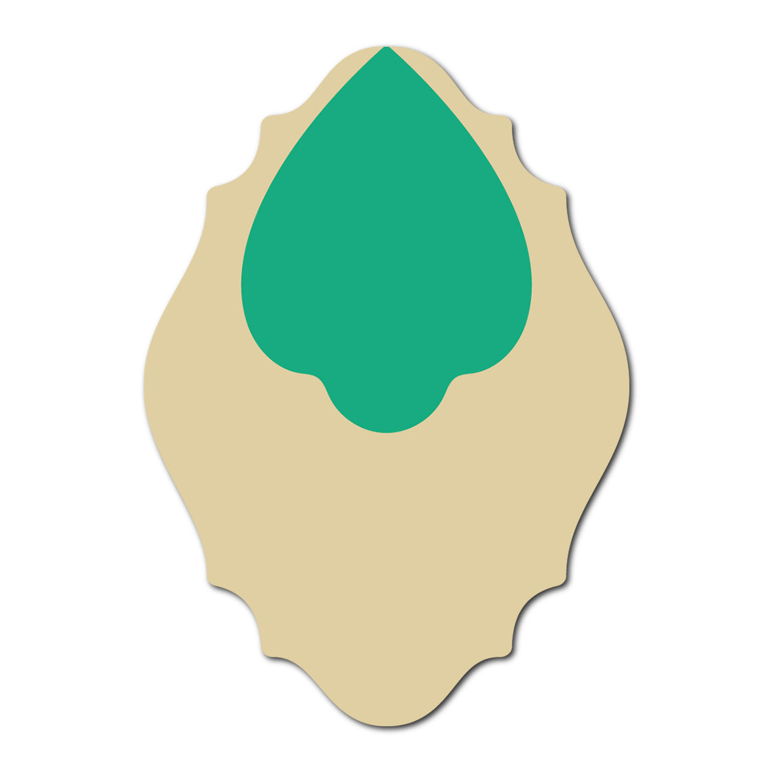 Layered Jewel Style Favor Tag | SVG Template - Shape 20