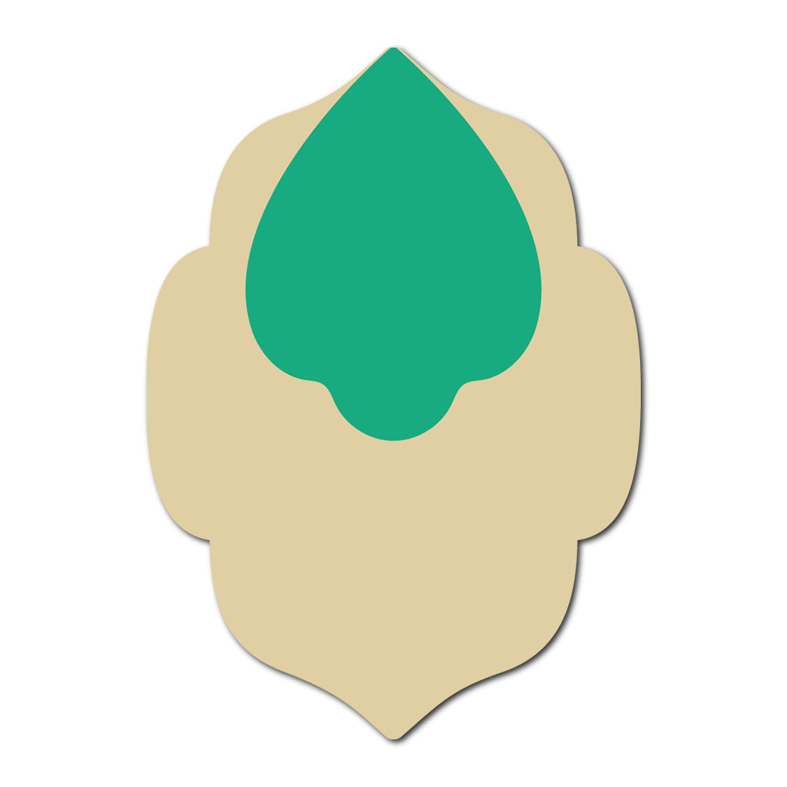 Layered Jewel Style Favor Tag | SVG Template - Shape 21