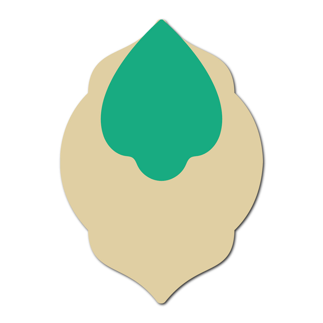 Layered Jewel Style Favor Tag | SVG Template - Shape 22