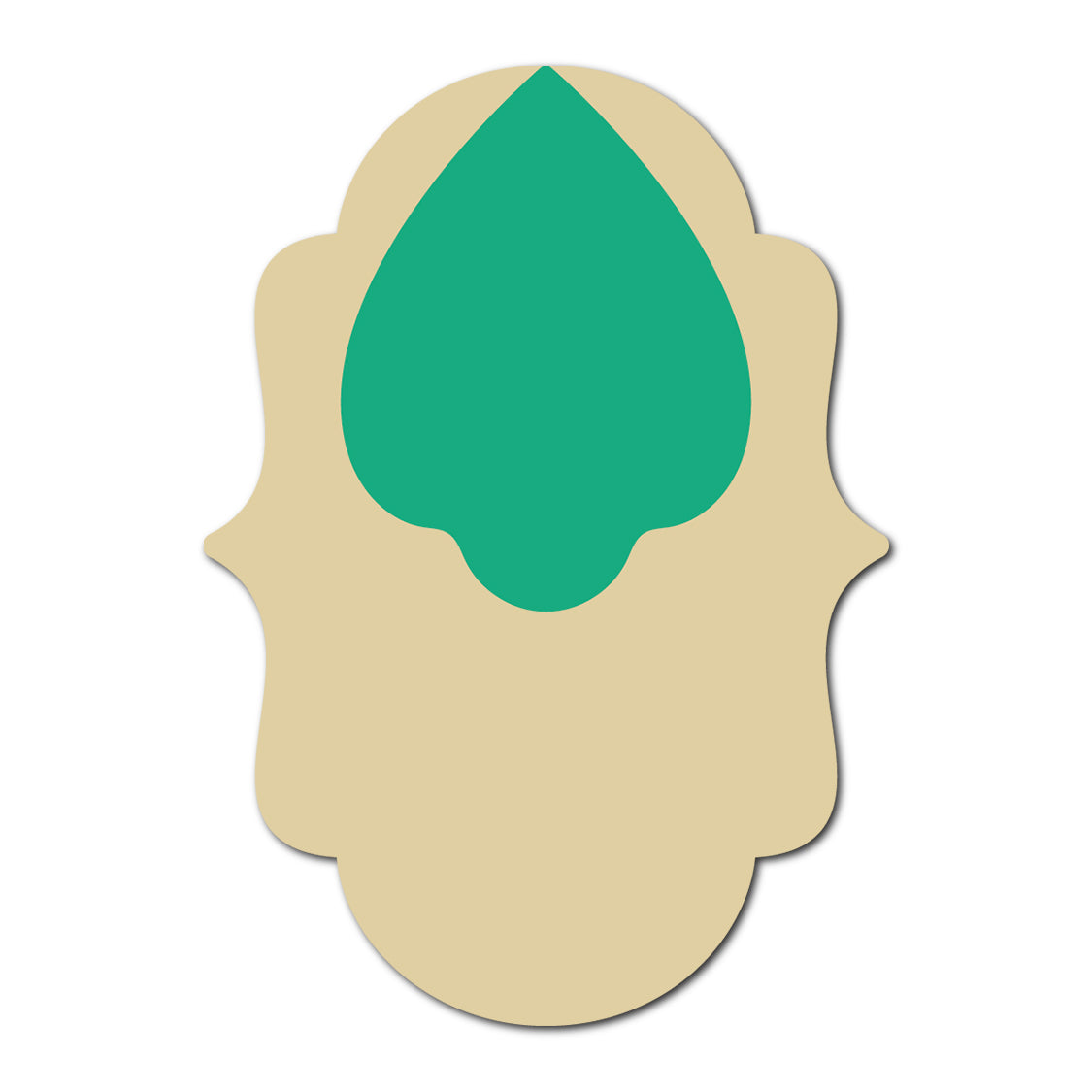 Layered Jewel Style Favor Tag | SVG Template - Shape 24