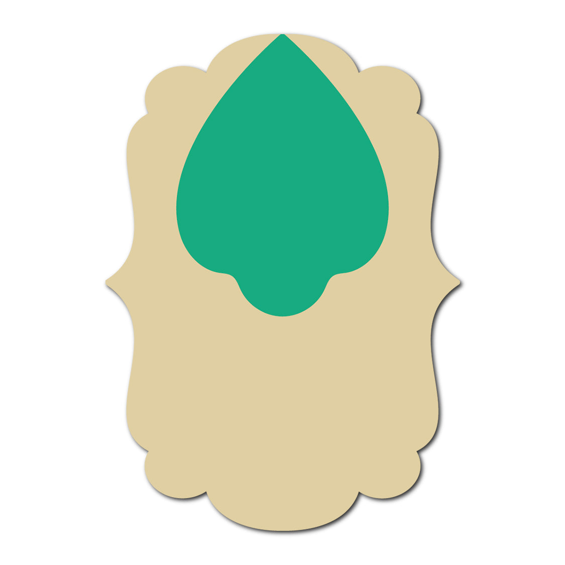 Layered Jewel Style Favor Tag | SVG Template - Shape 25