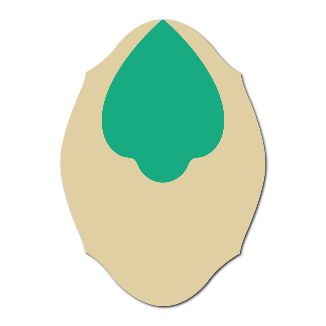 Layered Jewel Style Favor Tag | SVG Template - Shape 2