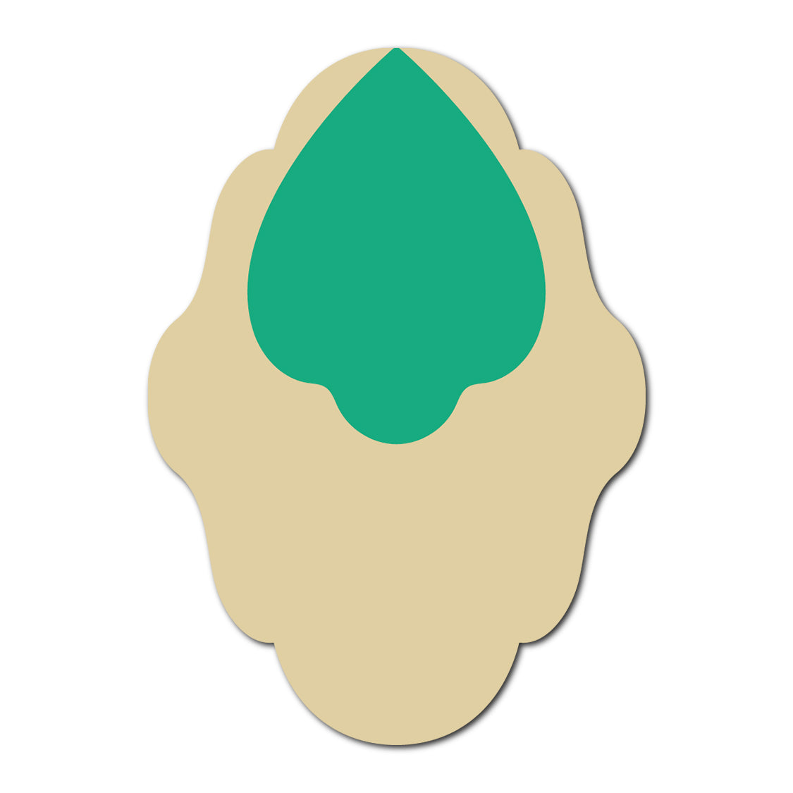 Layered Jewel Style Favor Tag | SVG Template - Shape 3