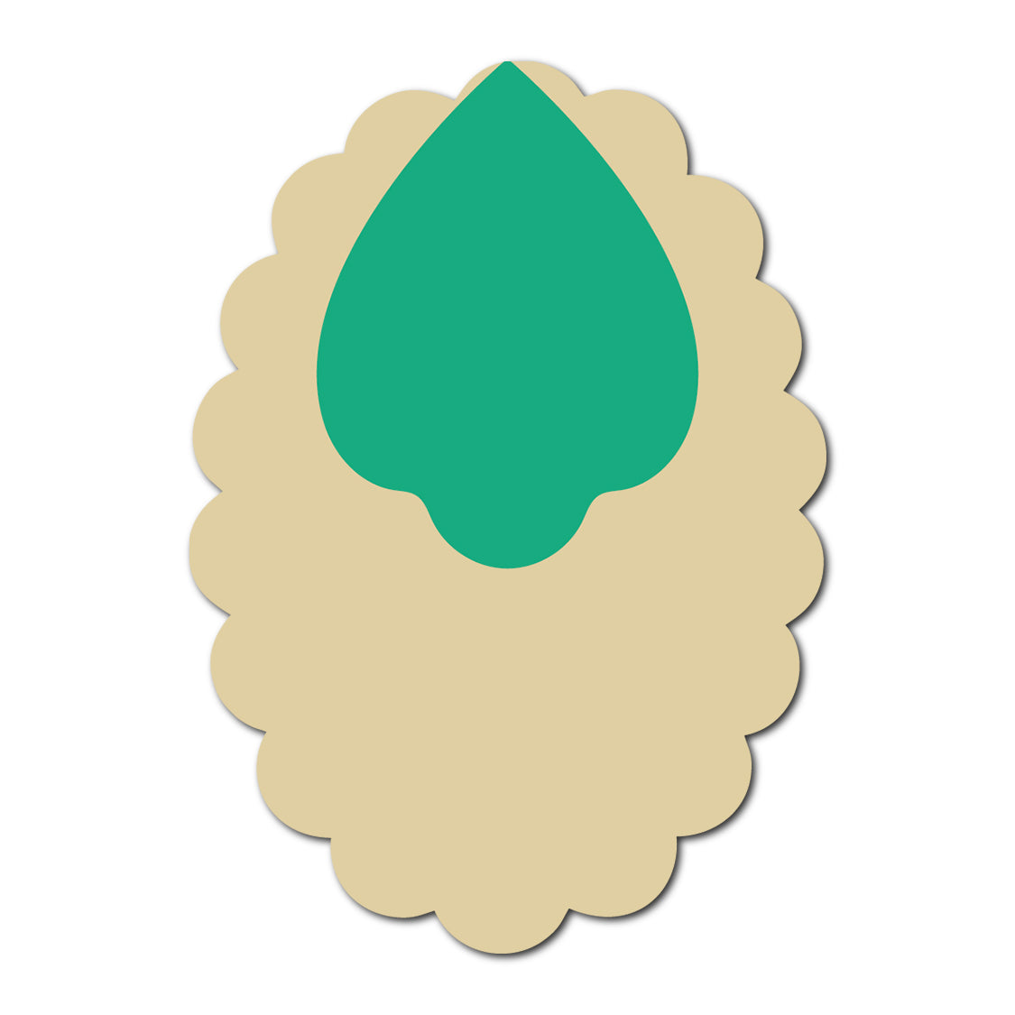 Layered Jewel Style Favor Tag | SVG Template - Shape 4