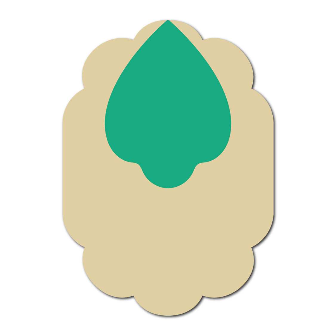 Layered Jewel Style Favor Tag | SVG Template - Shape 5