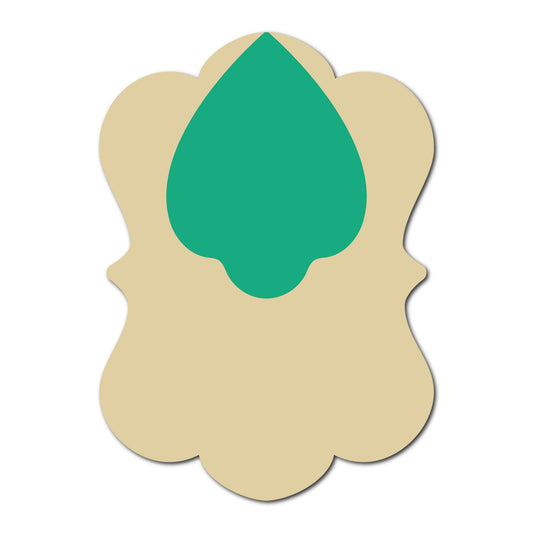 Layered Jewel Style Favor Tag | SVG Template - Shape 7