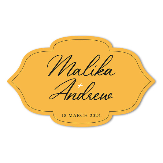 Signature Shape Custom Wedding Signage - Shape 10