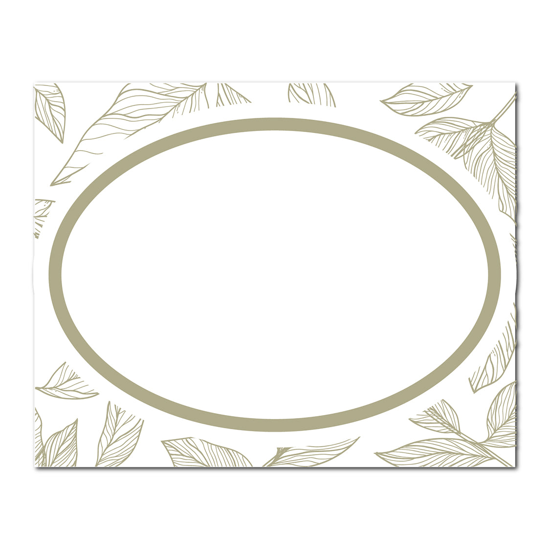 Table Card with Leafy Background | SVG PNG Template - Shape 12