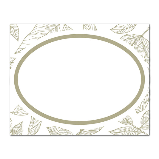 Table Card with Leafy Background | SVG PNG Template - Shape 12