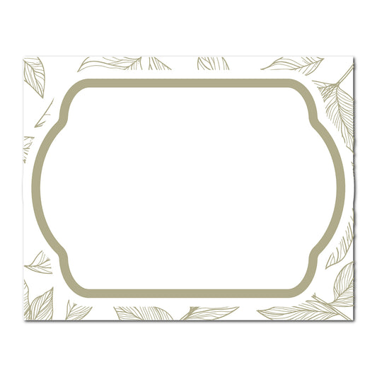 Table Card with Leafy Background | SVG PNG Template - Shape 13