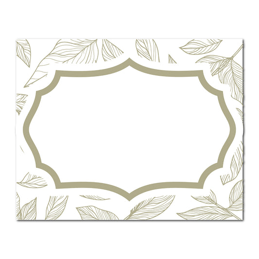 Table Card with Leafy Background | SVG PNG Template - Shape 17