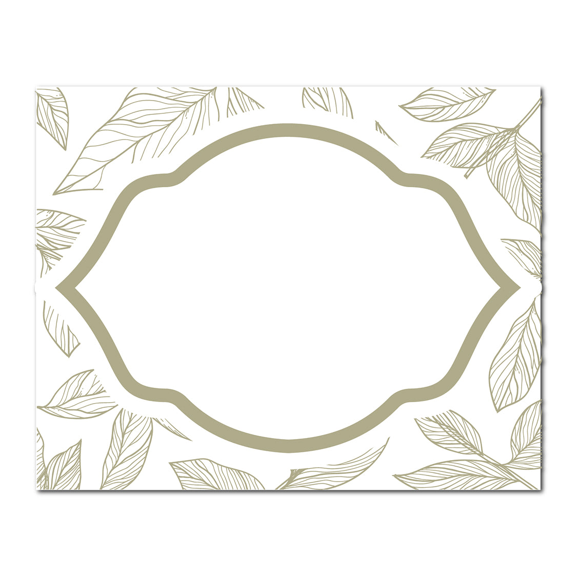 Table Card with Leafy Background | SVG PNG Template - Shape 20