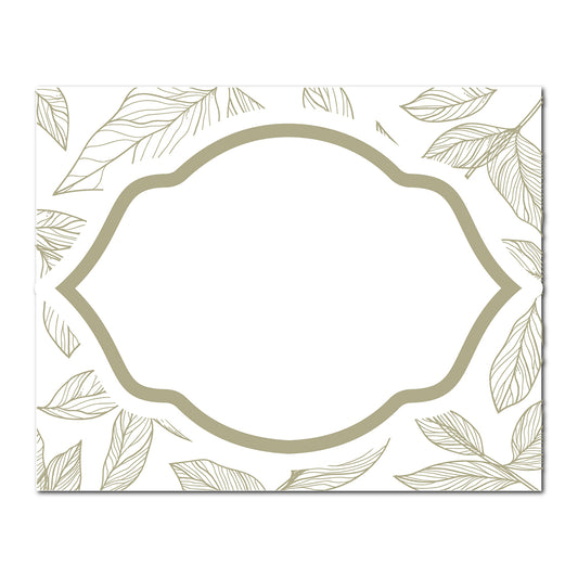 Table Card with Leafy Background | SVG PNG Template - Shape 20
