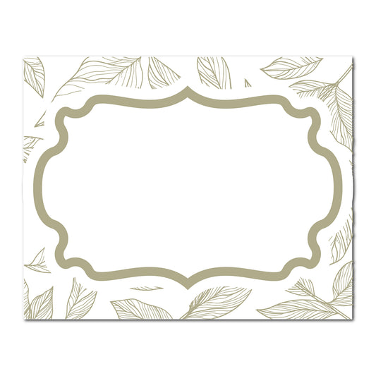 Table Card with Leafy Background | SVG PNG Template - Shape 22