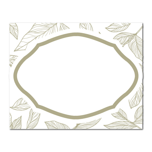 Table Card with Leafy Background | SVG PNG Template - Shape 4