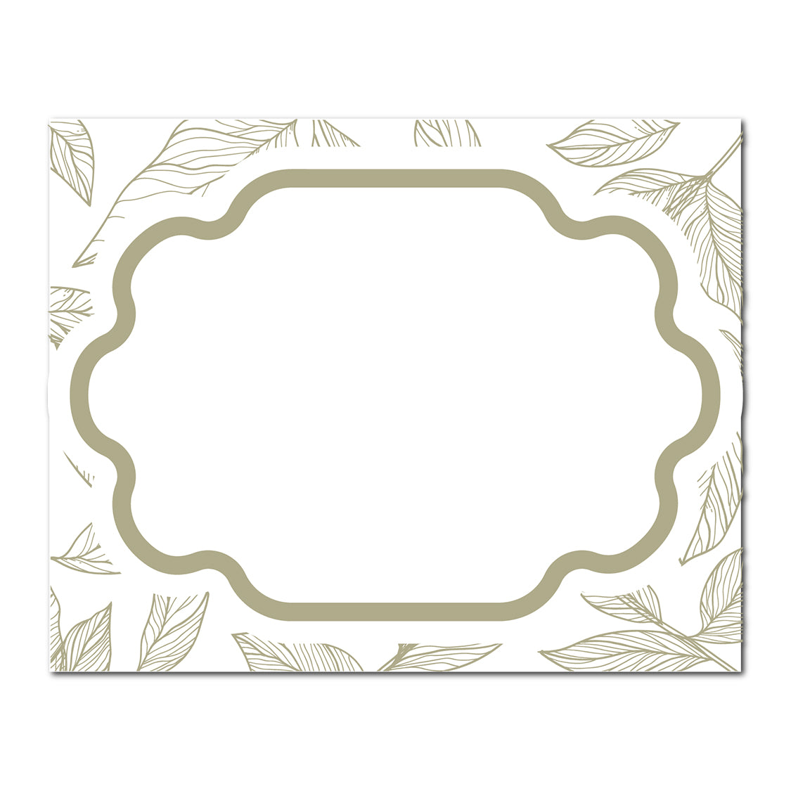 Table Card with Leafy Background | SVG PNG Template - Shape 7