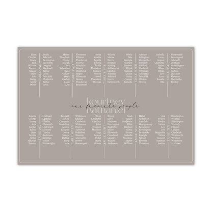 Fun And Fresh Medium Wedding Seating Chart