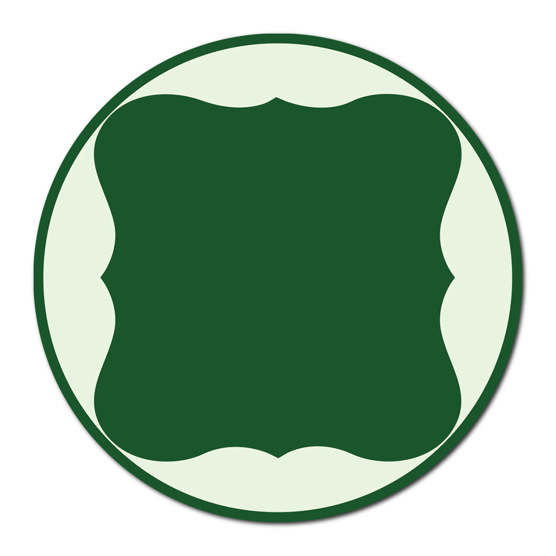 Modern Three Layer Table Card | SVG PNG Template - Shape 5