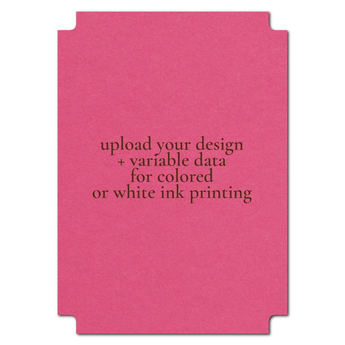 Individually Personalized Wedding Prints on Diecut Cardstock - Modernist Shape