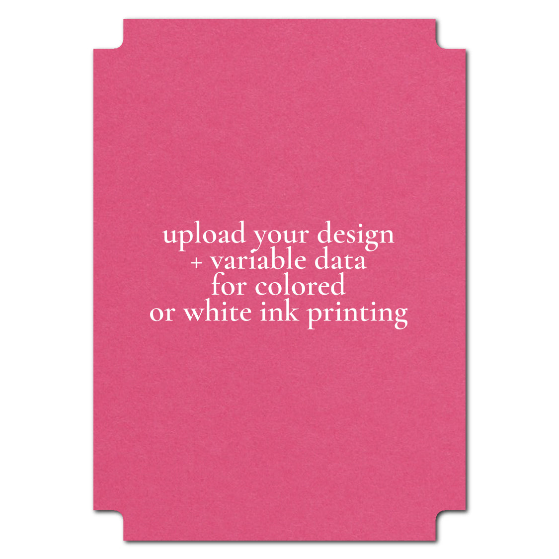 Individually Personalized Wedding Prints on Diecut Cardstock - Modernist Shape