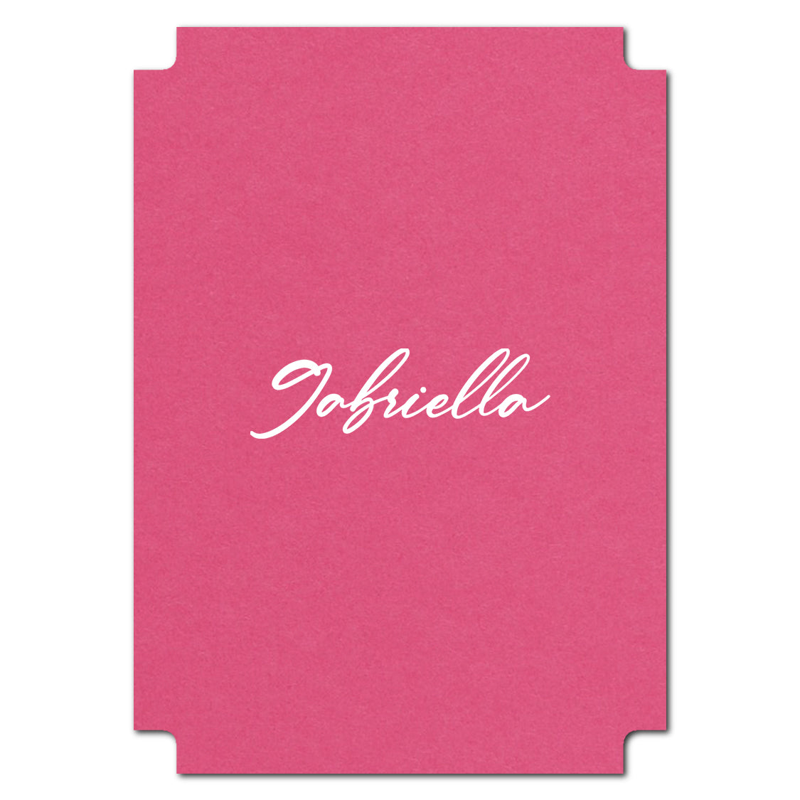Individually Personalized Wedding Prints on Diecut Cardstock - Modernist Shape