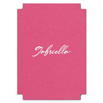 Individually Personalized Wedding Prints on Diecut Cardstock - Modernist Shape