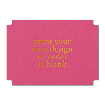 Custom Wedding Prints on Diecut Shaped Cardstock | Modernist Shape