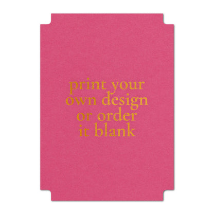 Custom Wedding Prints on Diecut Shaped Cardstock | Modernist Shape