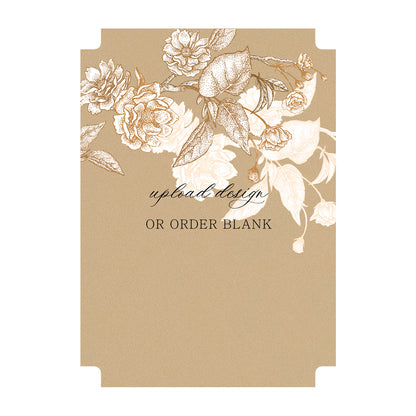Custom Wedding Prints on Diecut Shaped Cardstock | Modernist Shape