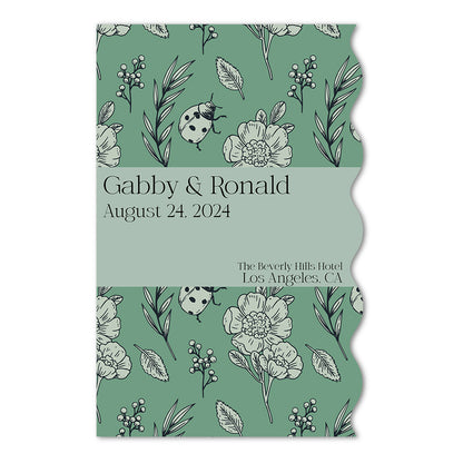 Personalized Wedding Signs | Fully Custom Print | Signature Half Wavy Shape