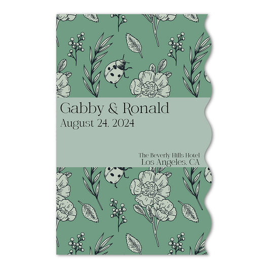 Personalized Wedding Signs | Fully Custom Print | Signature Half Wavy Shape