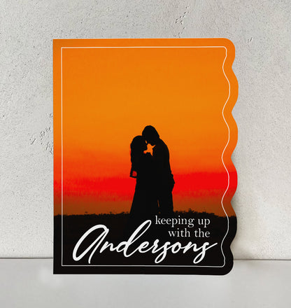 Personalized Wedding Signs | Fully Custom Print | Signature Half Wavy Shape