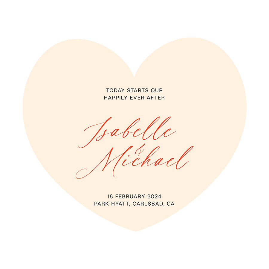 Signature Shape Custom Wedding Signage - Shape 96