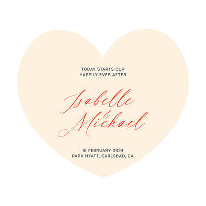 Signature Shape Custom Wedding Signage - Shape 96