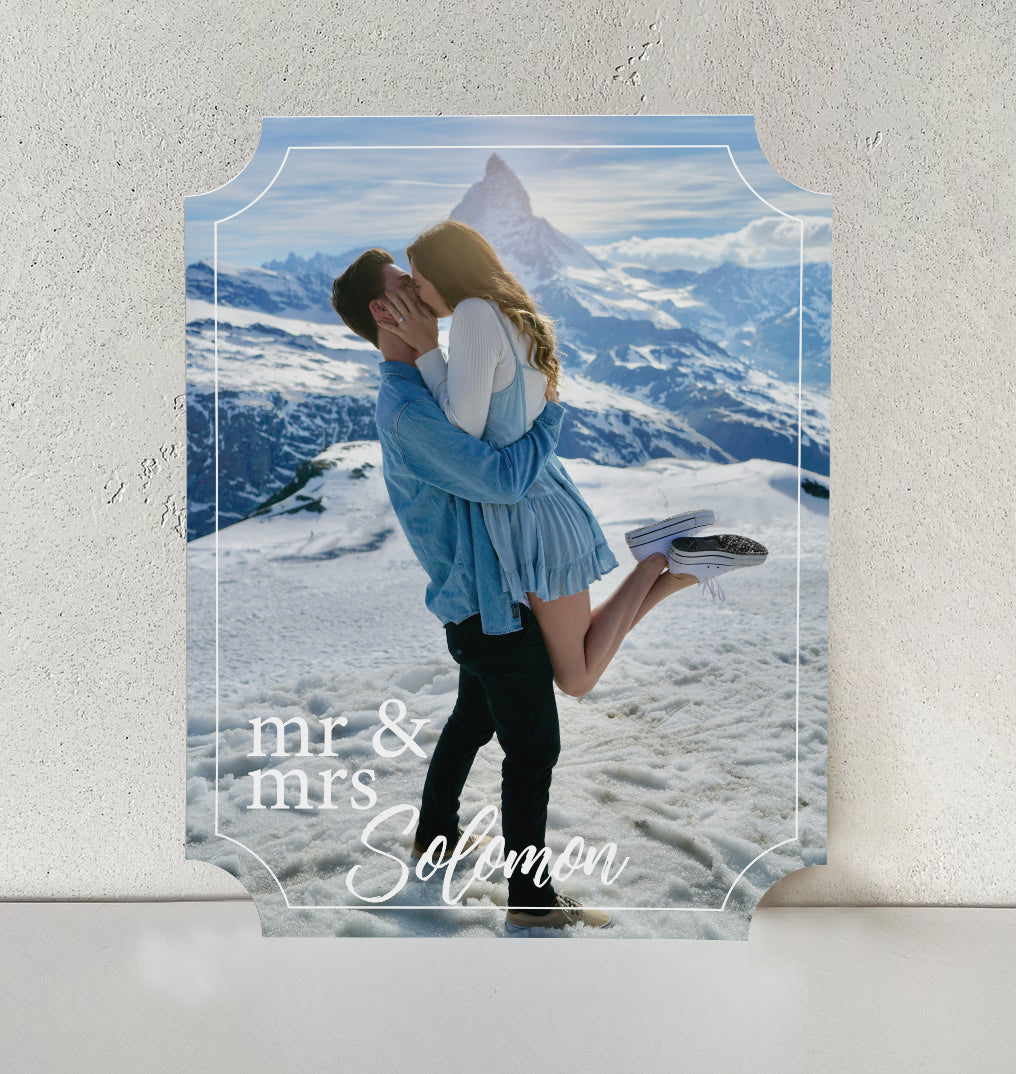 Personalized Wedding Signs | Fully Custom Print | Signature Classic Shape