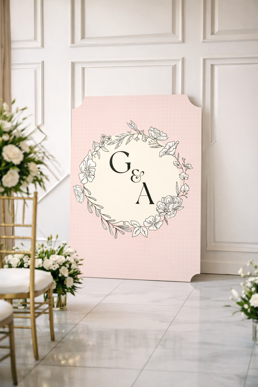 Personalized Wedding Signs | Fully Custom Print | Signature Classic Shape