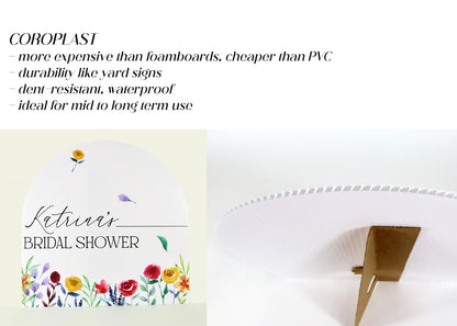 Signature Shape Custom Wedding Signage - Shape 35