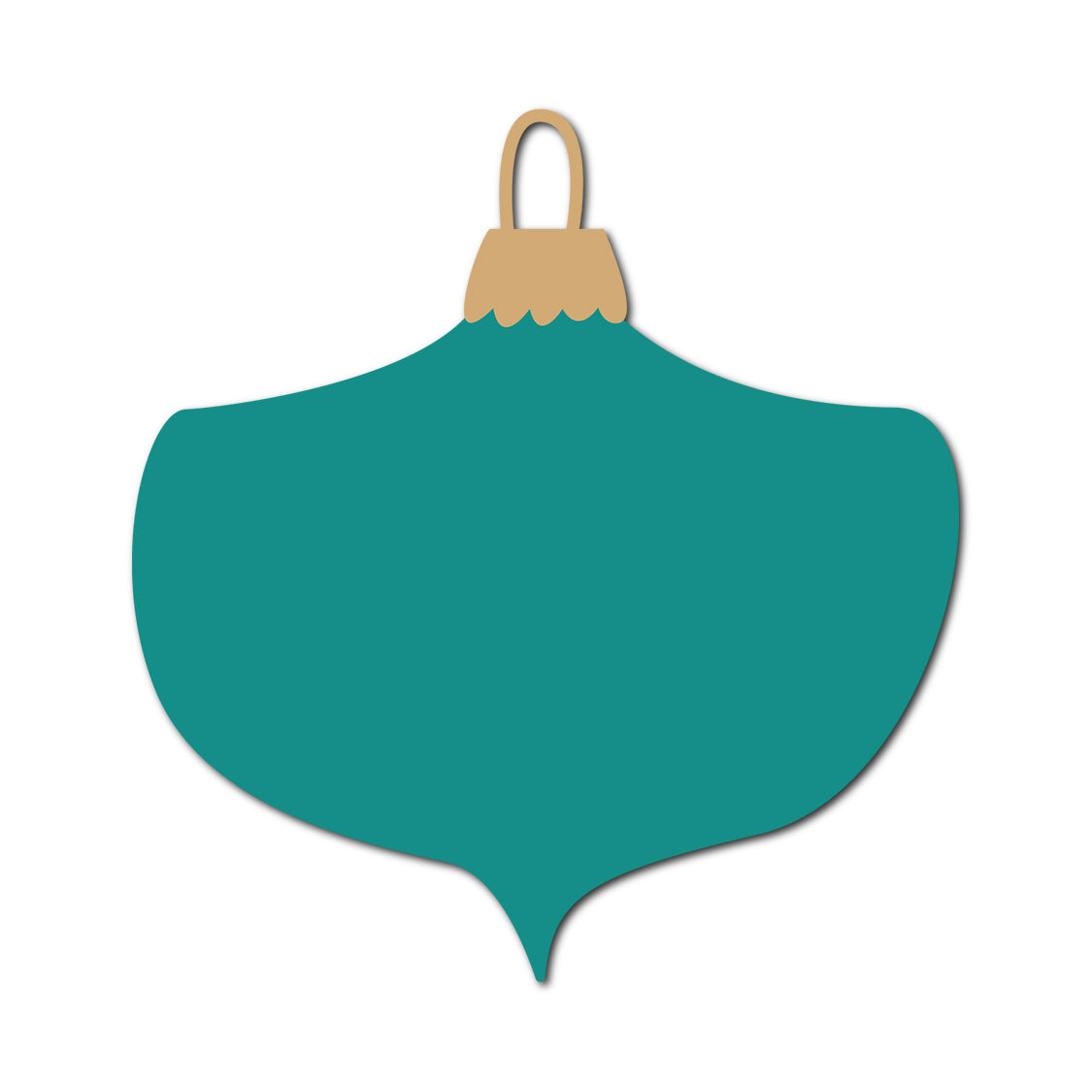 Ornament Gift Tag SVG PNG Template - Shape 1