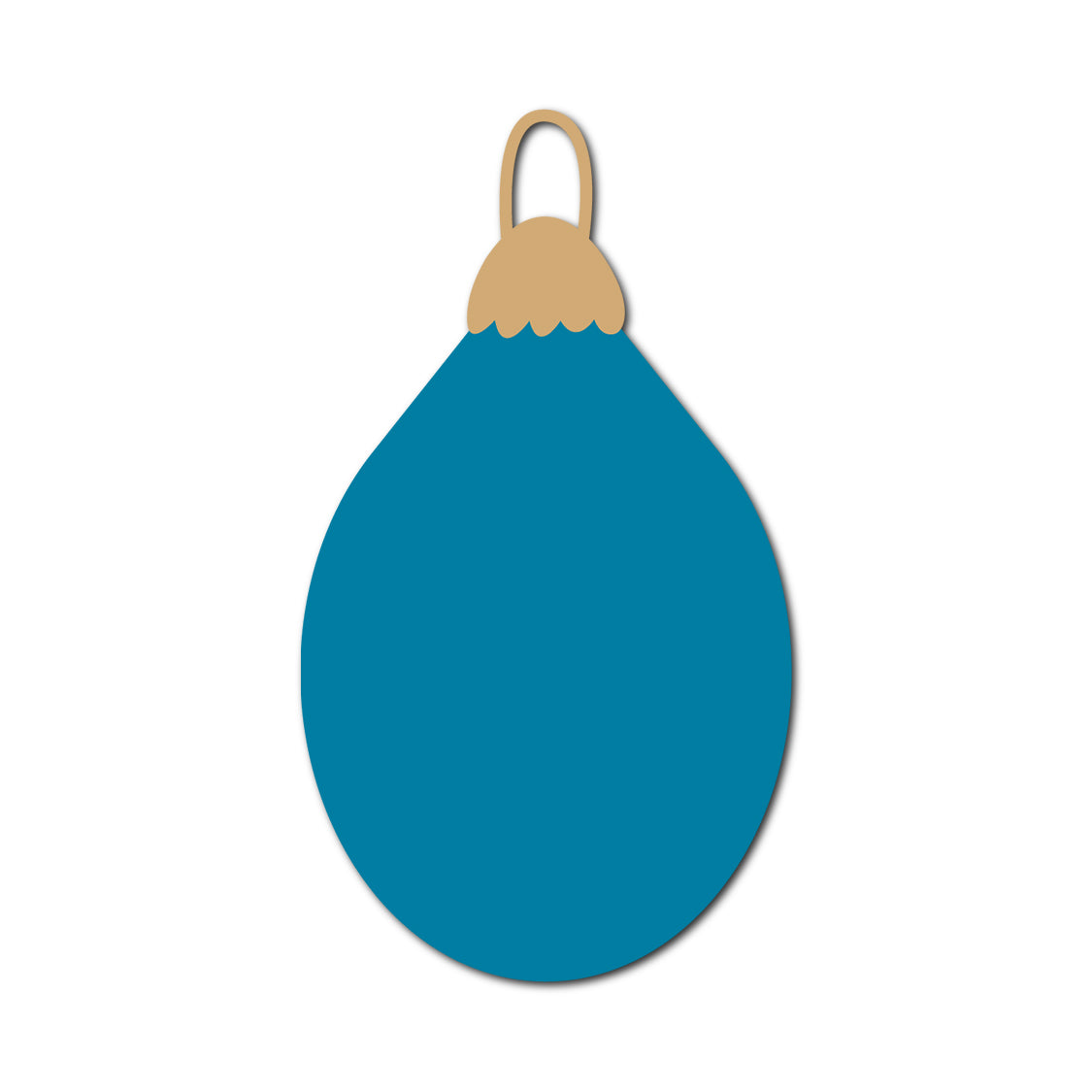 Ornament Gift Tag SVG PNG Template - Shape 3